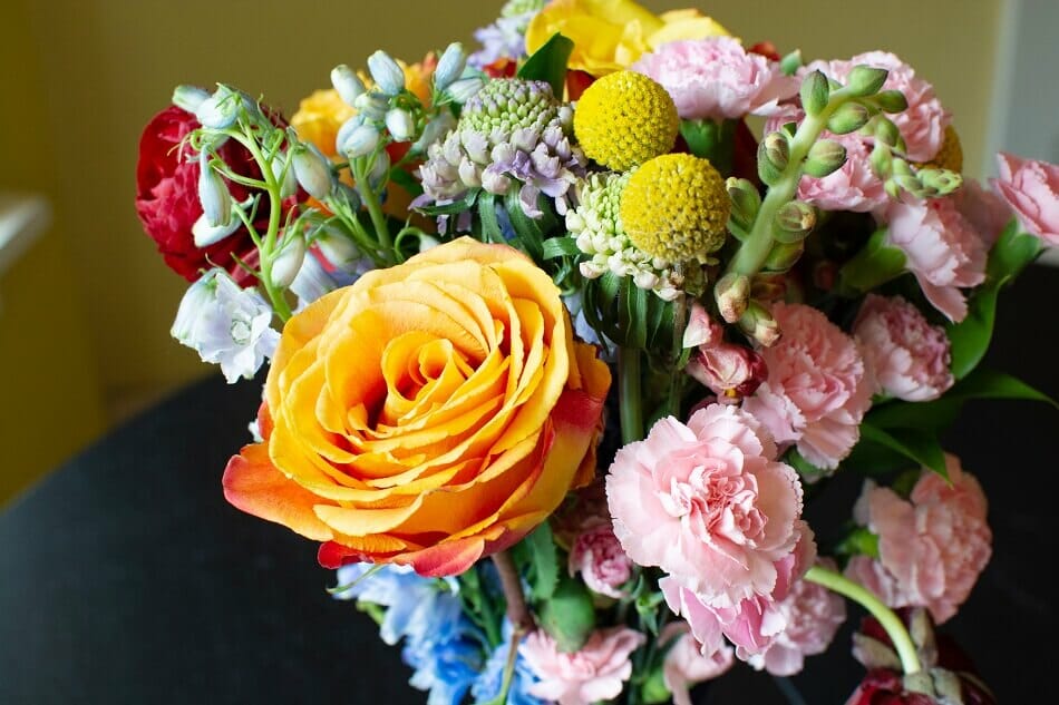 A bright and colorful flower arrangement from UrbanStems