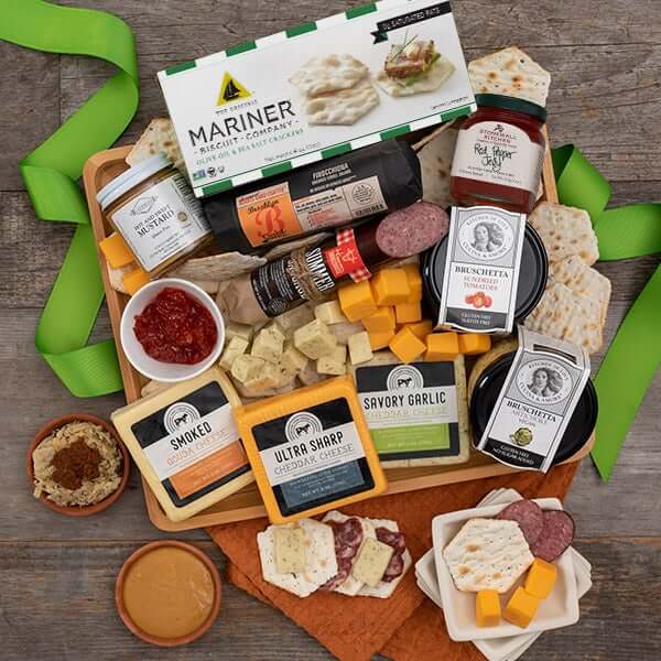 Artisan Meat and Cheese Platter at Gourmet Gift Baskets