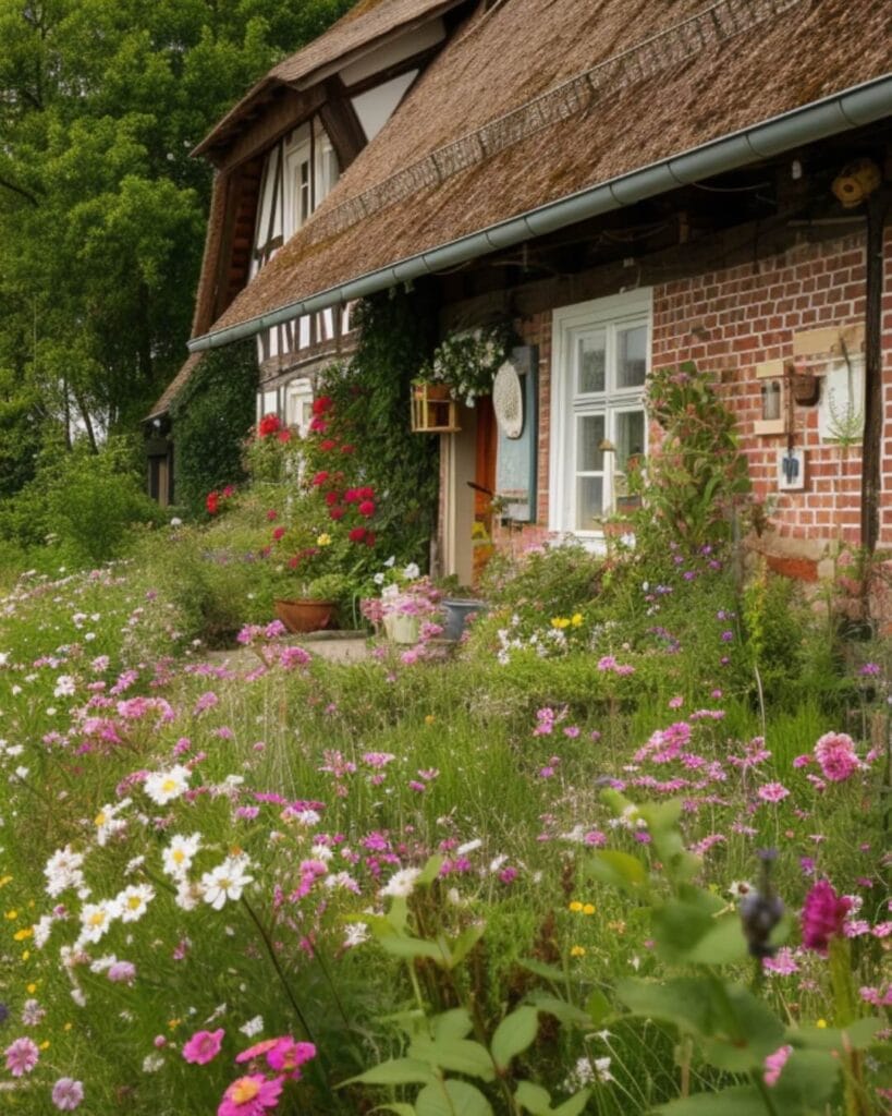A beautiful cottage garden