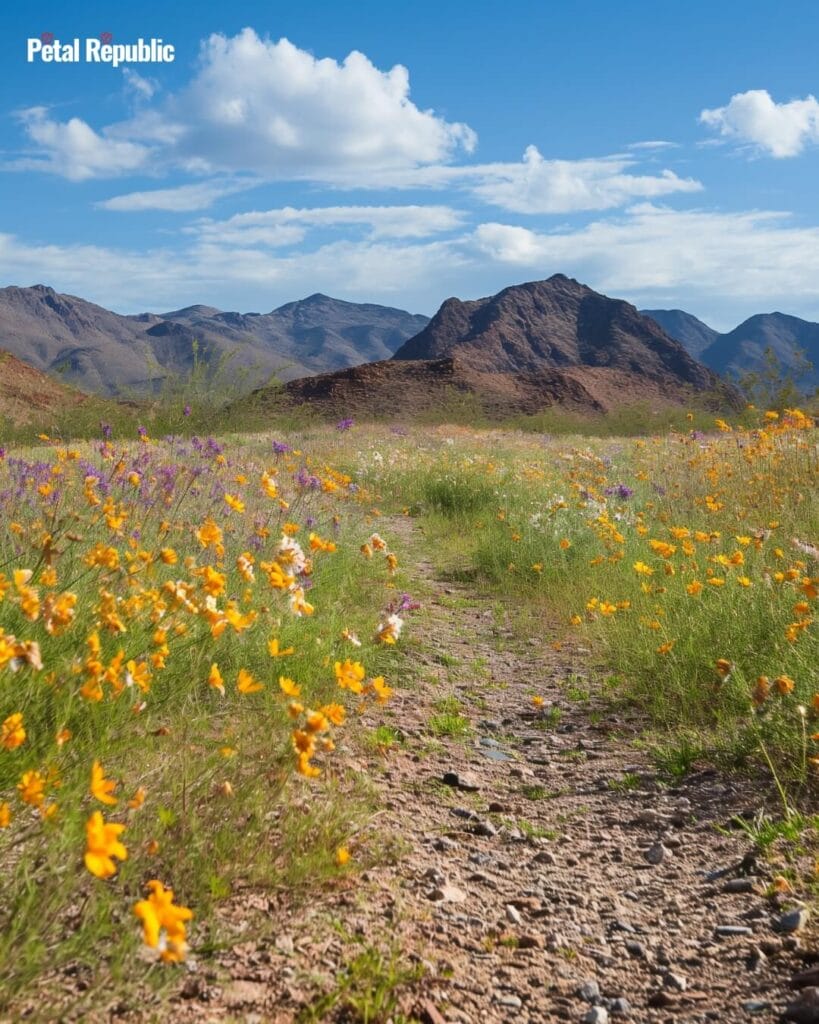 Native Arizona wildflowers in bloom