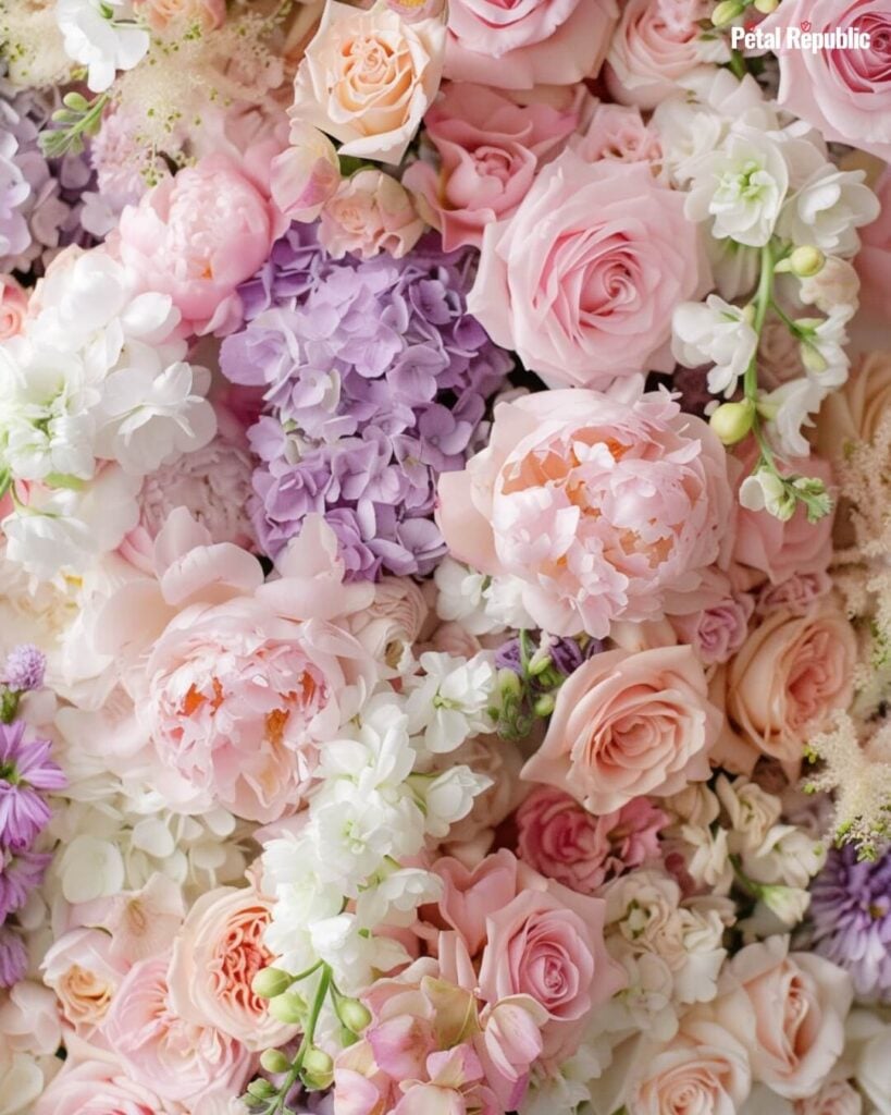 A beautiful pink floral display