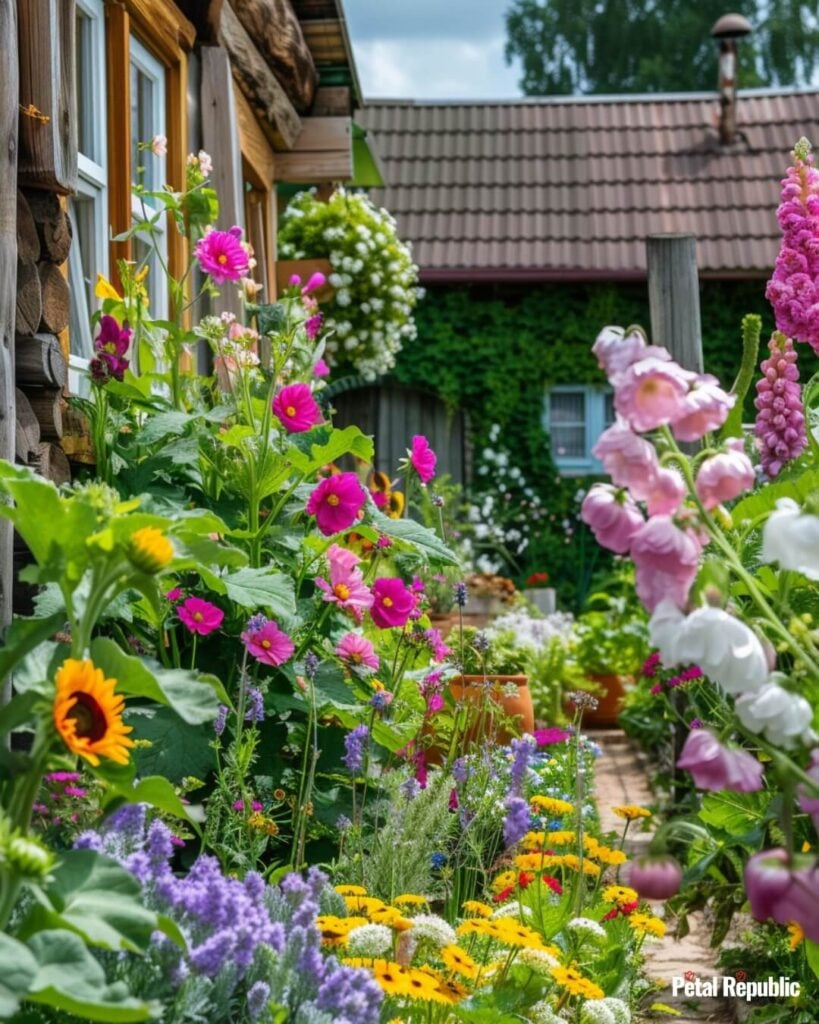 Cottage gardens in bloom