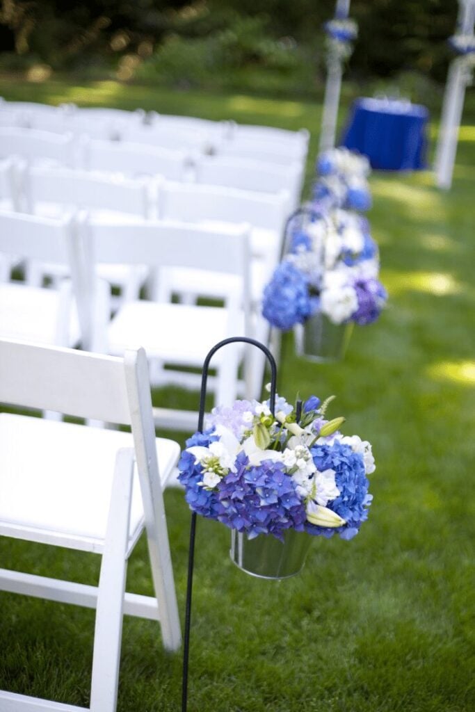 Wedding Aisle Hydrangea Heaven