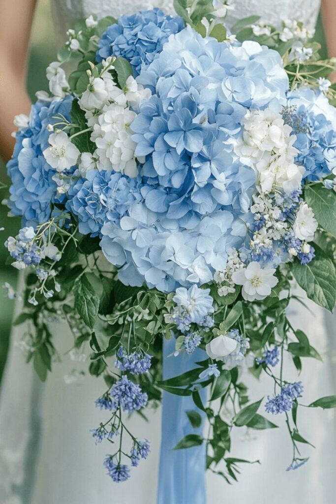 Tranquil Blues in Full Bloom