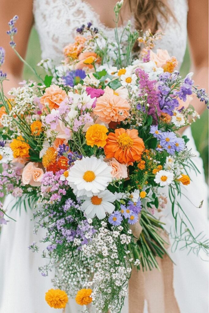 Fields of Joy Cascade Wedding Bouquet