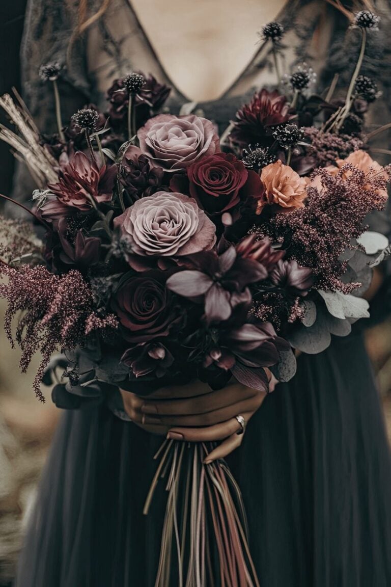 63+ Dark & Moody Wedding Bouquet Ideas You’ll Never Forget 🤎 - Petal ...