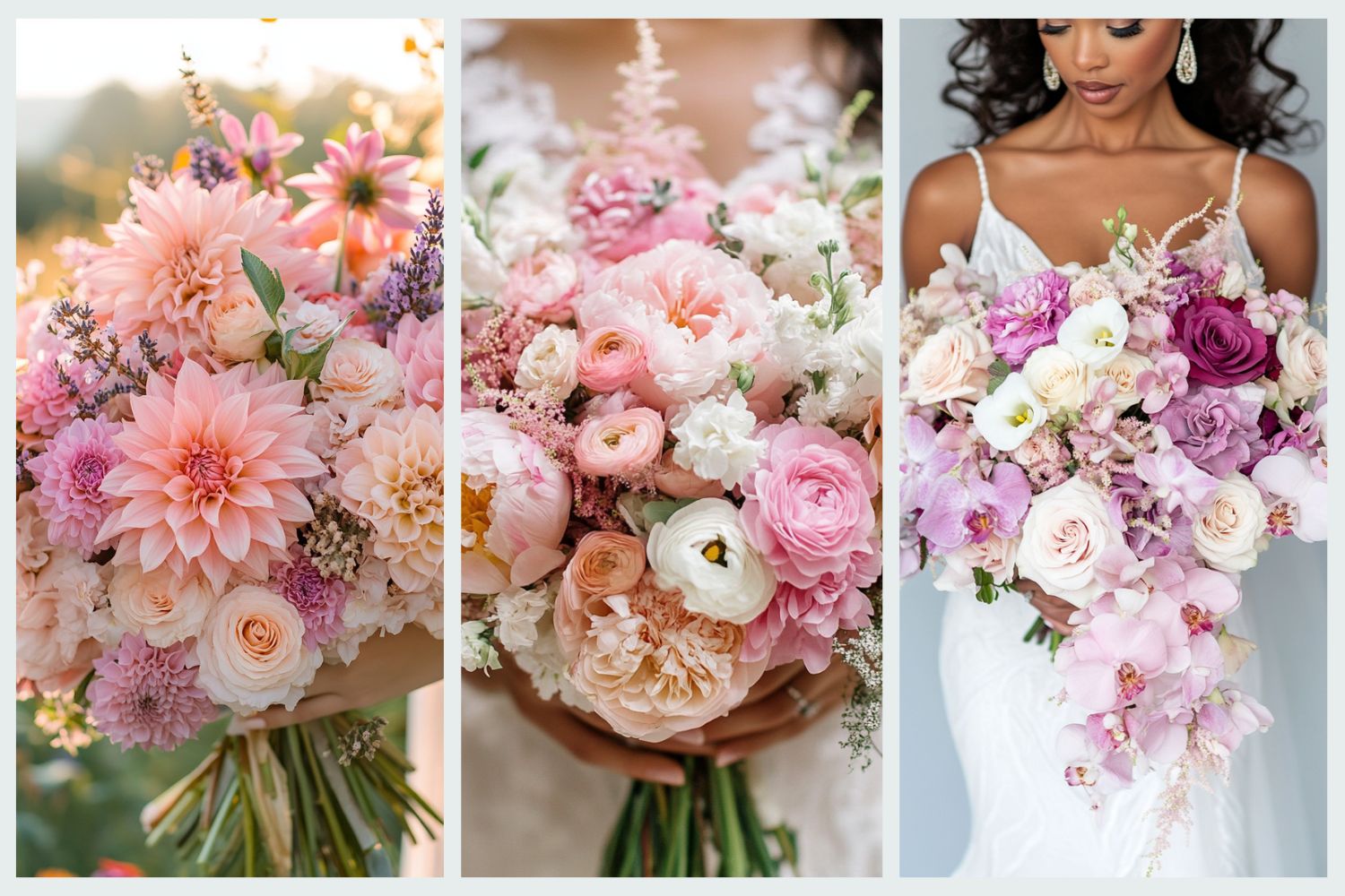 Pink Wedding Bouquet Ideas