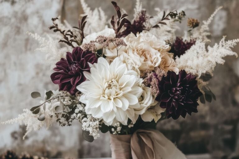 Dahlia Wedding Bouquet Ideas
