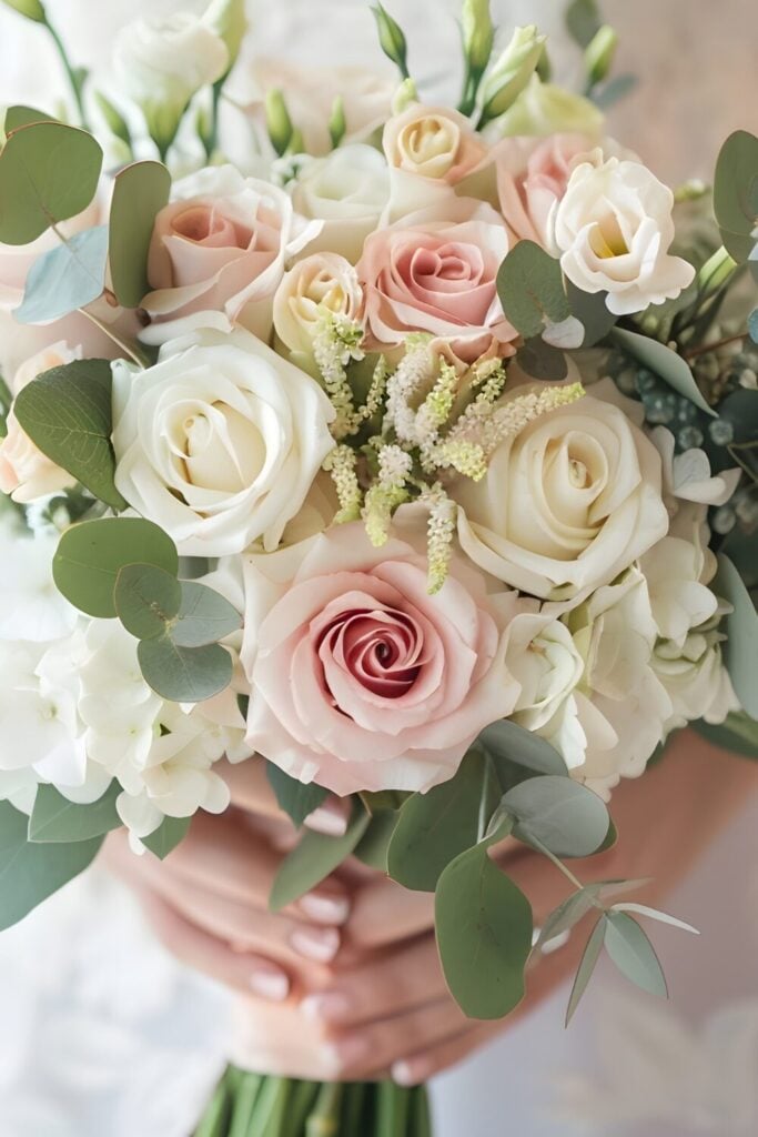 White Rose Wedding Bouquet