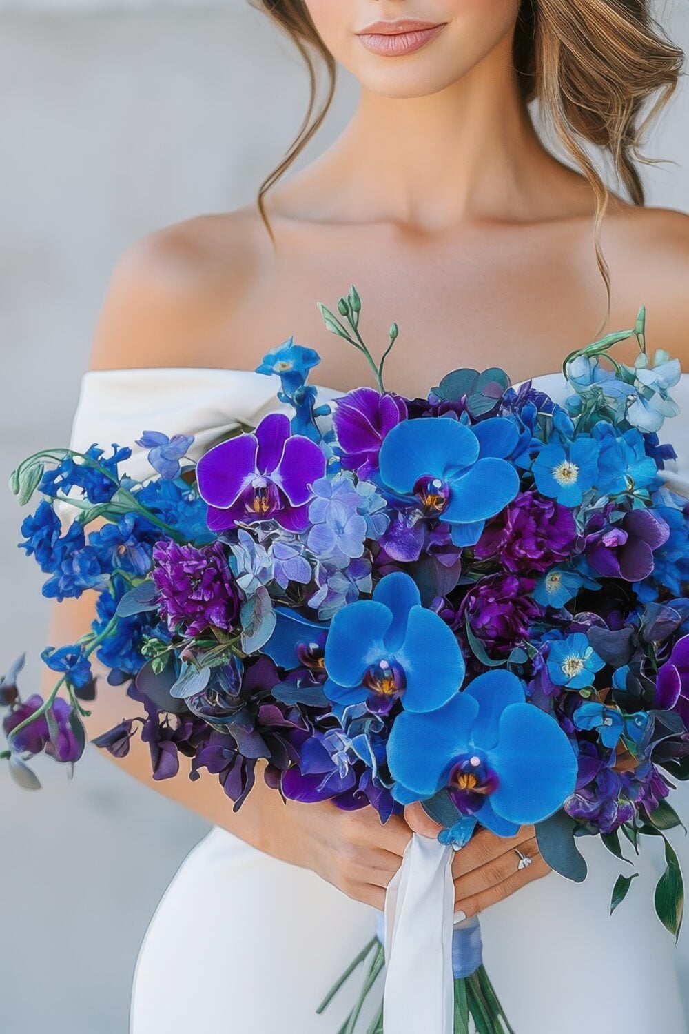 Blue Orchid Wedding Bouquets: 62+ Beautiful Design Ideas 💙 - Petal Republic