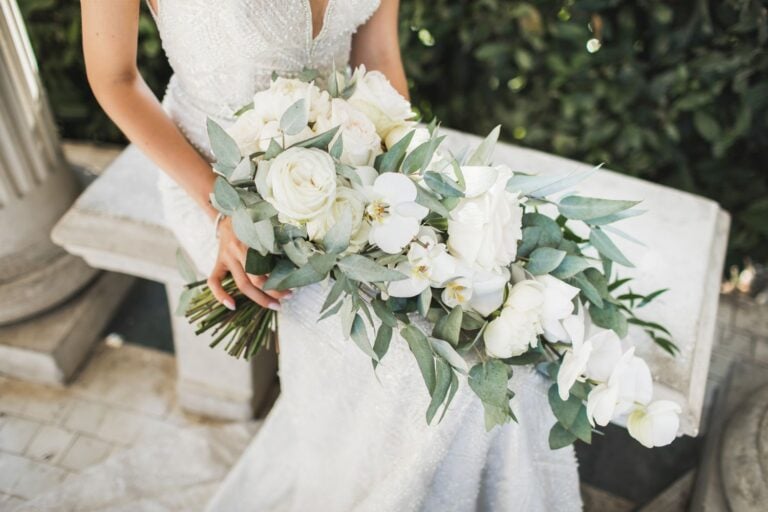 Cascading Orchid Wedding Bouquet Ideas