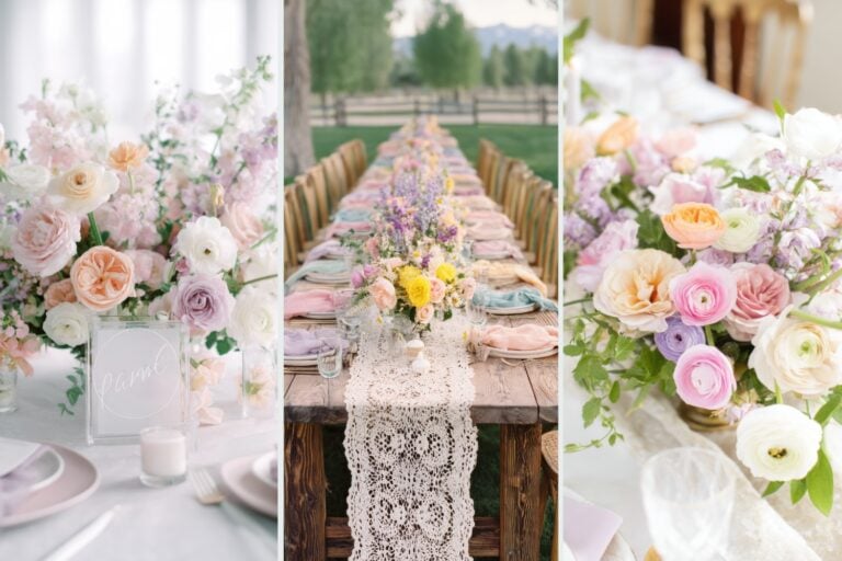 Pastel Wedding Centerpieces Ideas