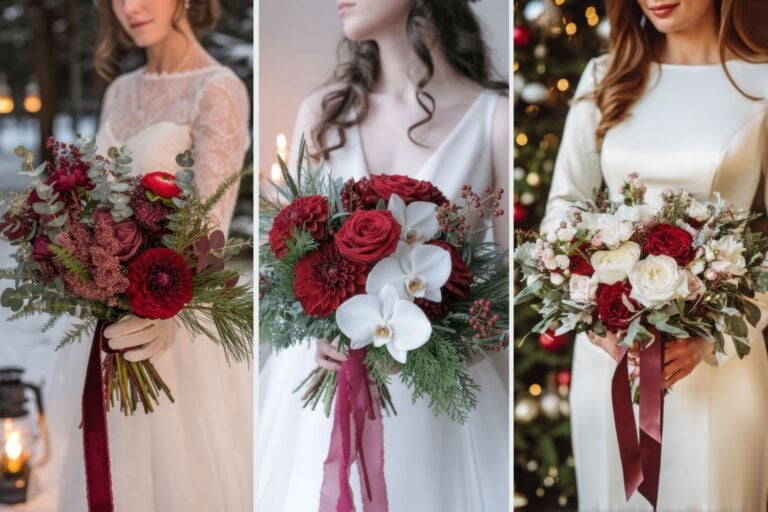 Christmas Wedding Bouquet Ideas