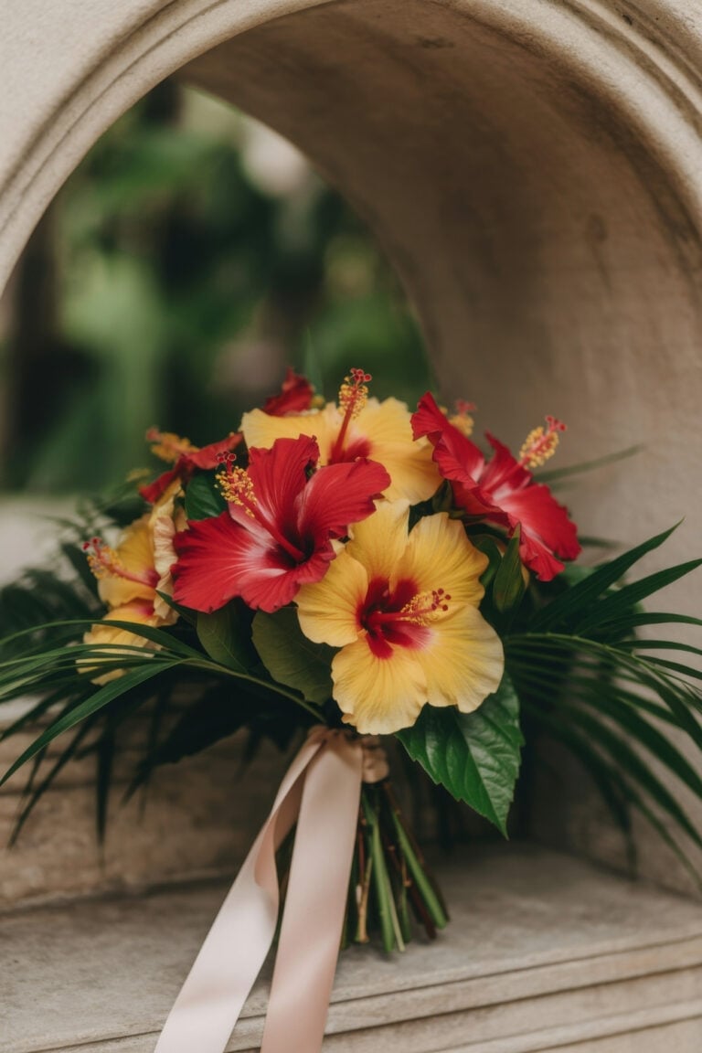 60+ Hibiscus Wedding Bouquet Ideas That Scream ‘Island Goddess’ - Petal ...